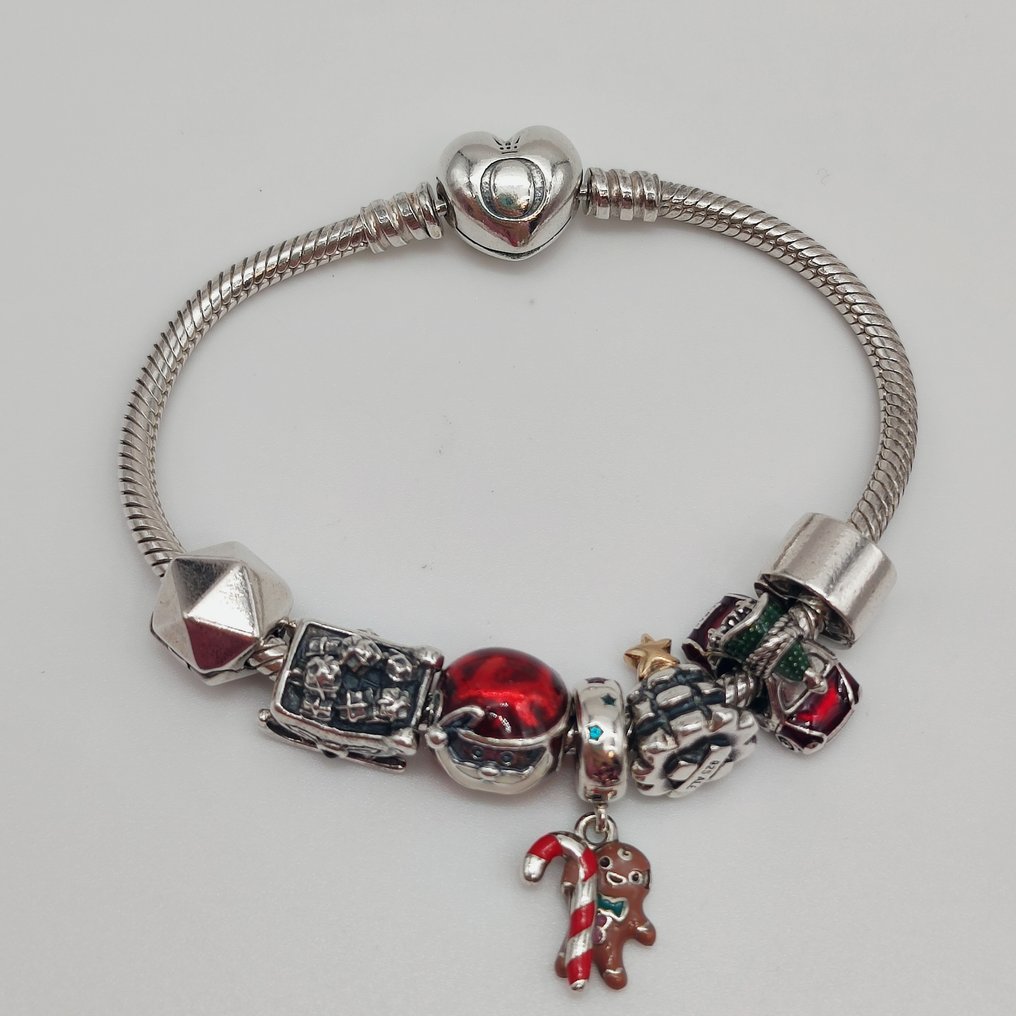 Senza prezzo di riserva - Pandora - Bracciale con charm Argento - Charms di Natale #2.1