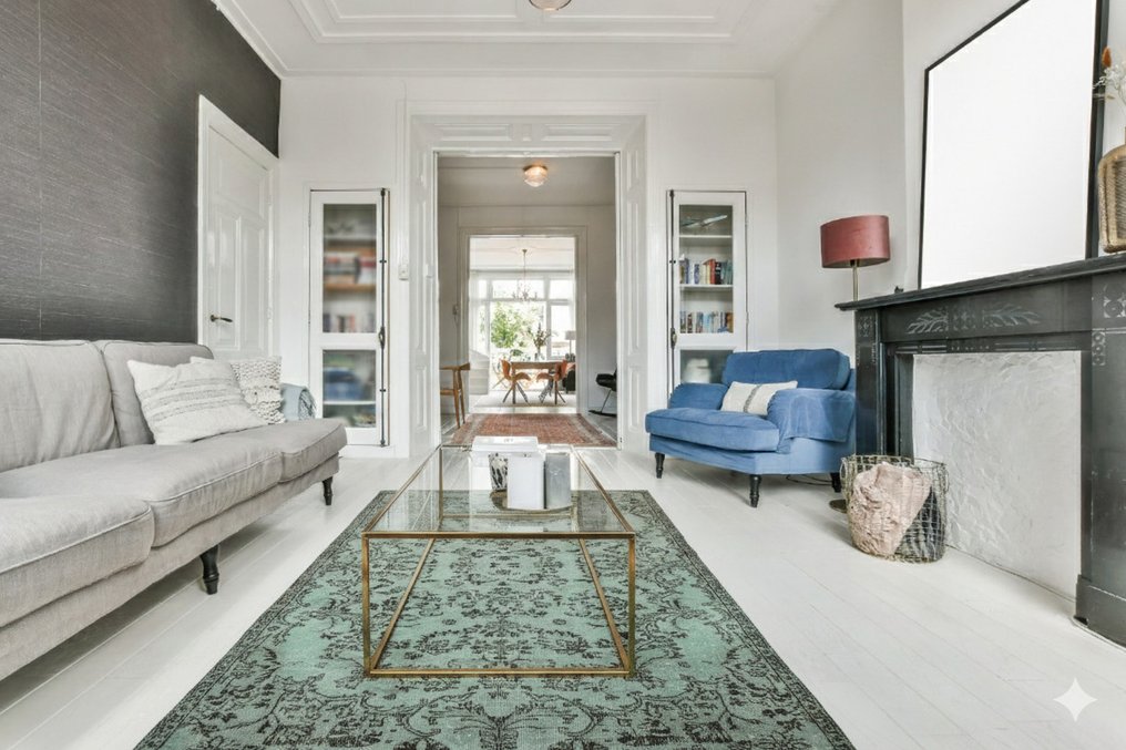 XL Τουρκουάζ Vintage - Χαλί - 300 cm - 190 cm - με πιστοποιητικό #2.1