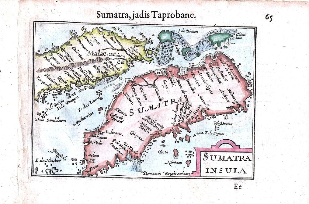 Asia - Singapore, Indonesia, Sumatra, Malaysia; Bertius - Sumatra insula - 1618 #3.2