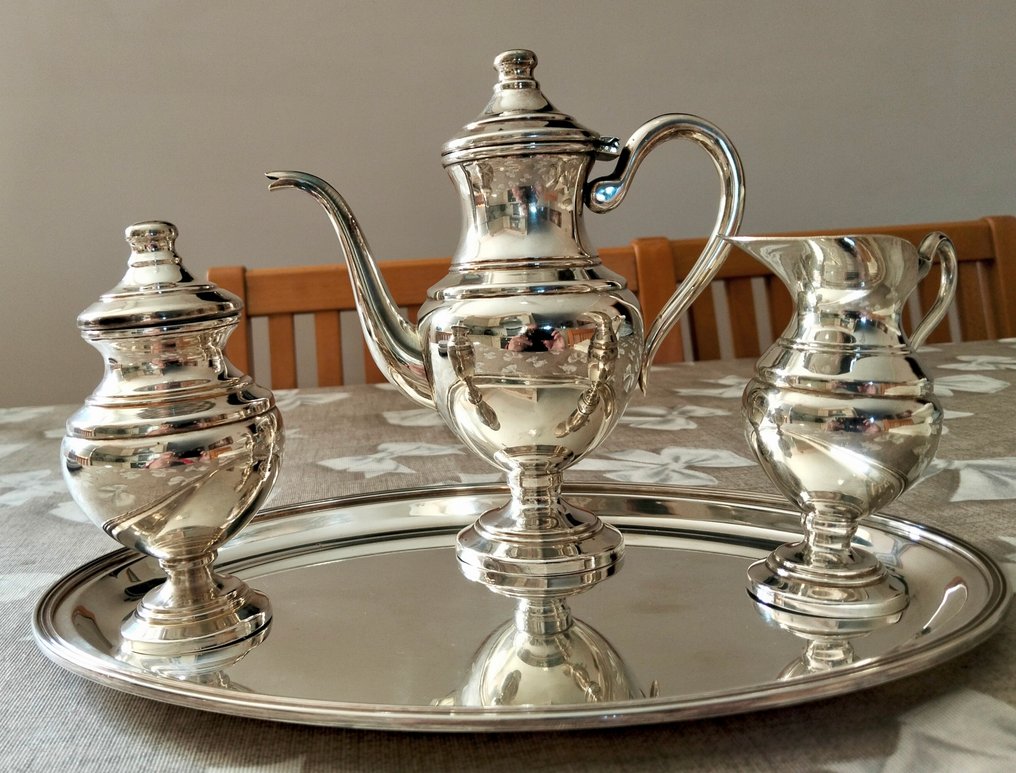 Servizio da tè (4) - .800 argento - Set caffè - tè #1.0