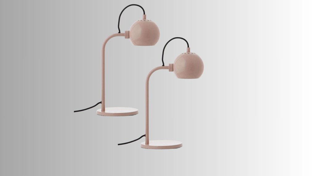 Frandsen - Benny Frandsen - Table lamp (2) - Ball Table - Glossy Nude - Metal - 2 Items #1.0