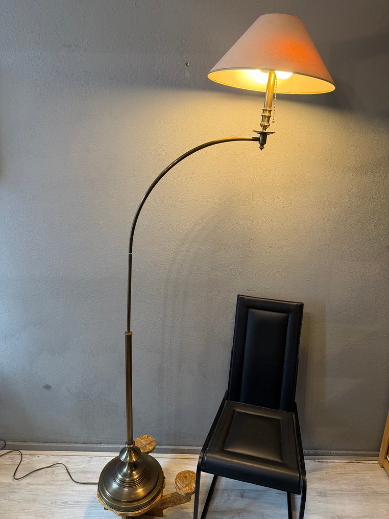 Buet gulvlampe - Messing - Gulvlampe 193cm #2.1