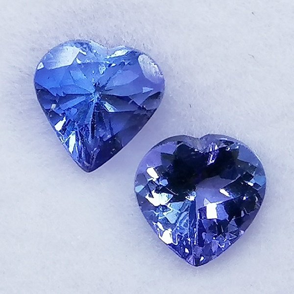 2 pcs Tansanit - 1.58 ct - Instituto Gemólogico Español (IGE) #3.2