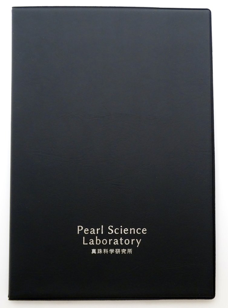 项链 PSL 认证 Aurora Hanadama - Akoya 珍珠 9-9.5 毫米 - 18 克拉黄金和白金 珍珠 - 钻石 #1.0