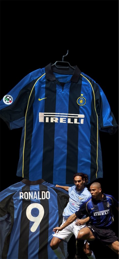 Inter Milan - Olasz labdarúgó-bajnokság - Ronaldo matchissue - 2001 - Futball ing #1.0