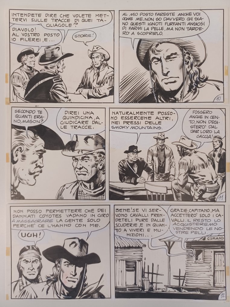 Bignotti, Franco - 25 Original page - Serie Falco - La Freccia nera - 1957 #4.3