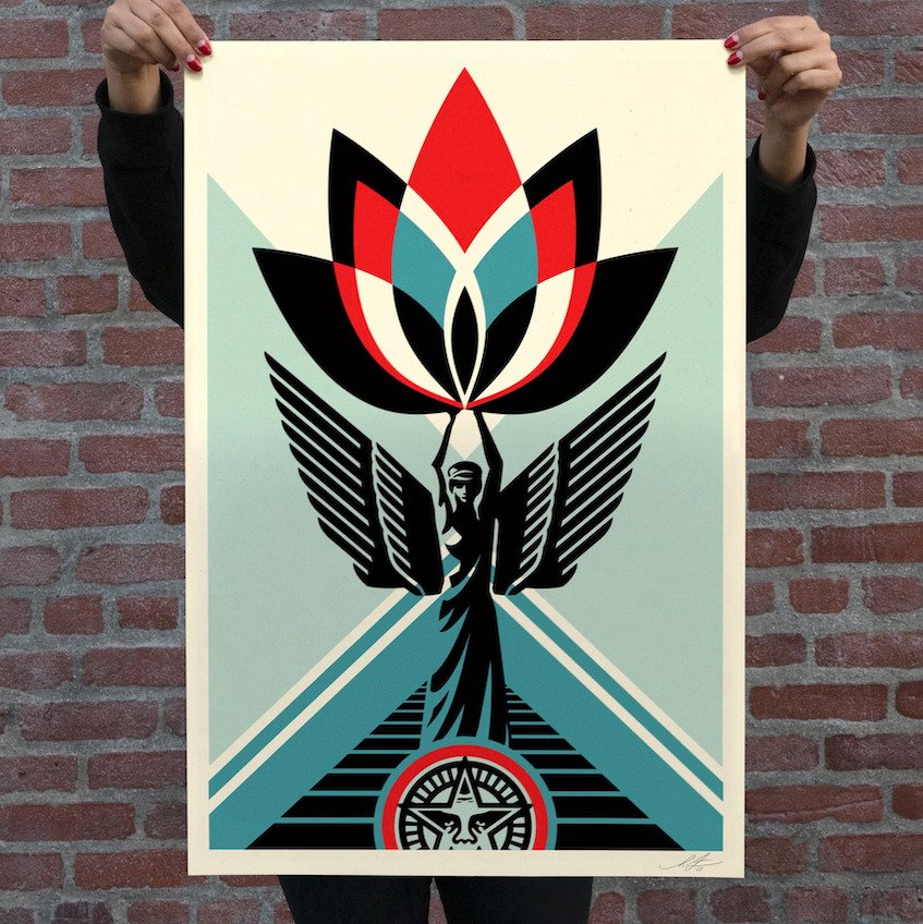 Shepard Fairey (OBEY) (1970) - Lotus Angel #2.1