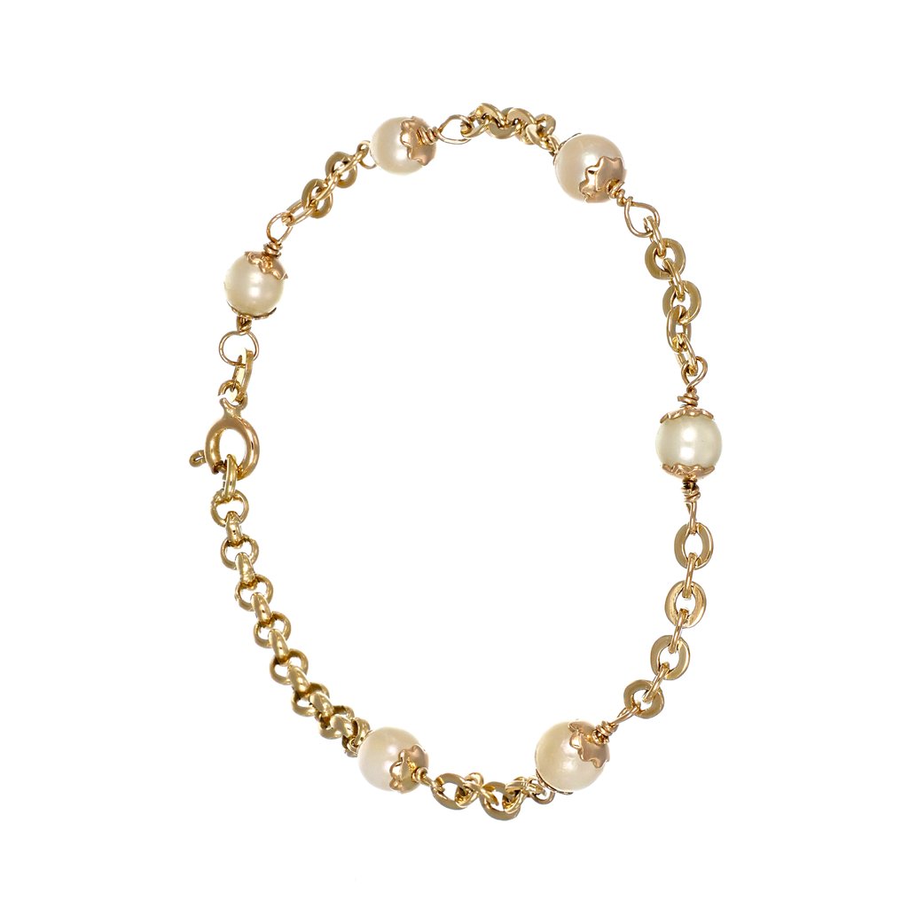 Armbånd - 18 kraat Gulguld - Perle #1.0