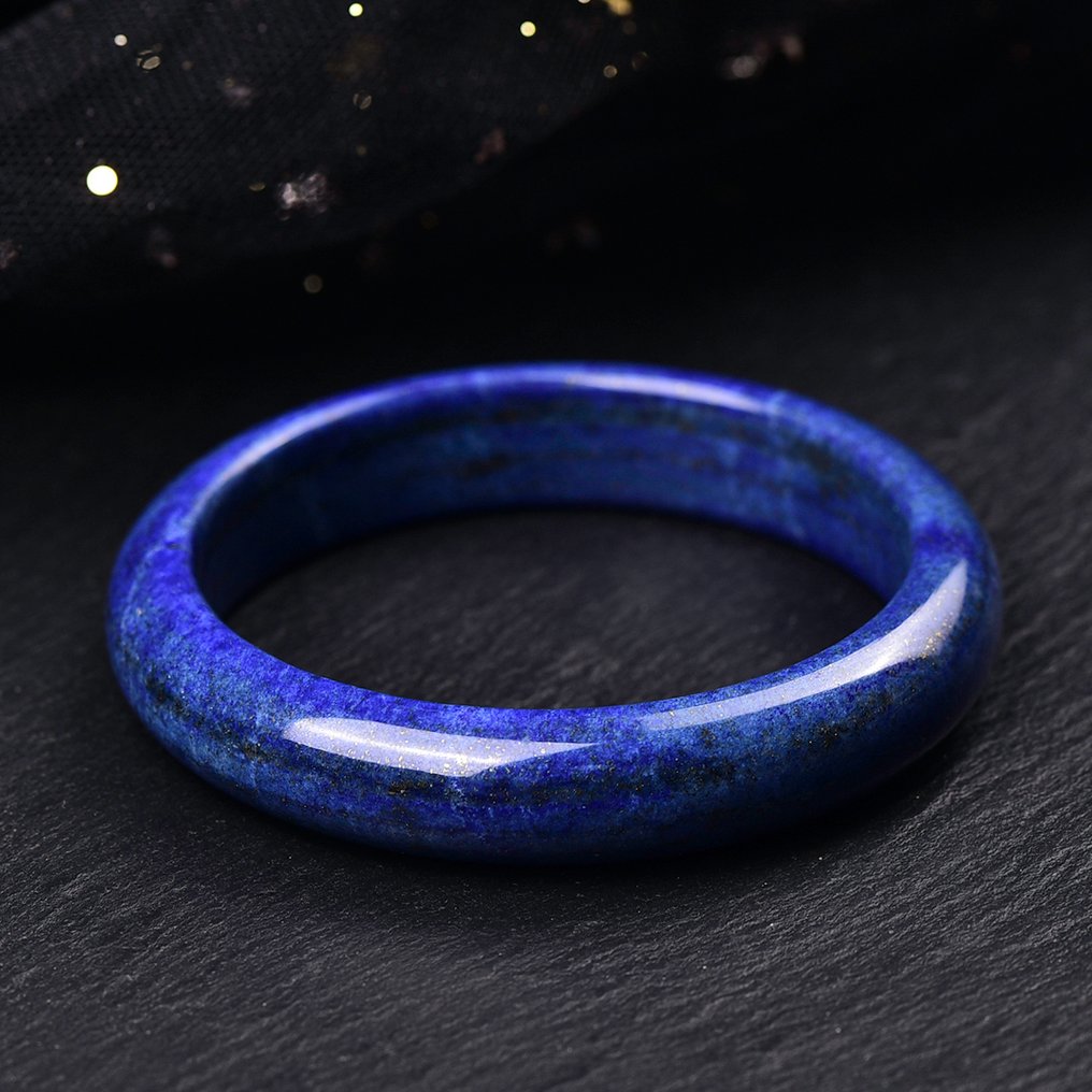 No Reserve - Large and Exclusive Natural Lapis Lazuli Bangle - A Radiance of Nature- 54.43 g - (35) #1.0