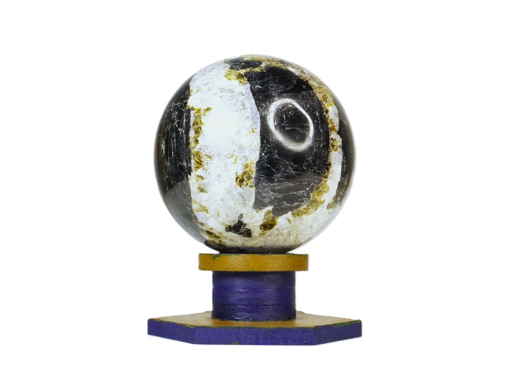 Μαύρος Τουρμαλίνης Πέτρα - Σφαίρα - Ύψος: 14 mm - Πλάτος: 14 mm- 3870 g - (1) #1.0