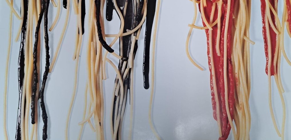 Armando Testa - SPAGHETTI SU TELA - 1990s #4.3