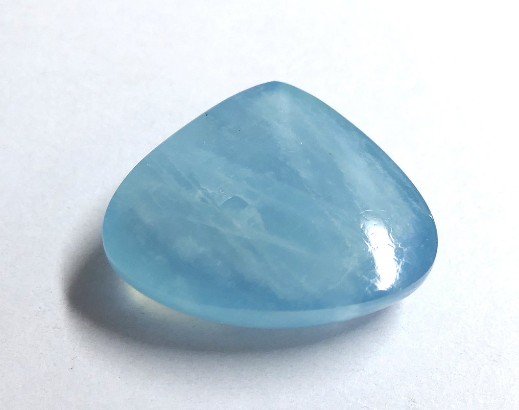 巨大 AIGUE-MARINE 100% 天然 弧面形- 4.83 g #4.3