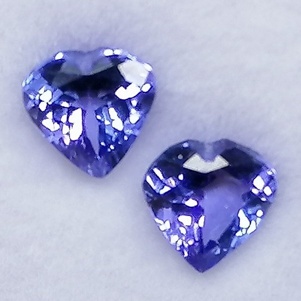 2 pcs 坦桑石 - 1.69 ct - 西班牙宝石学院(IGE) #1.0