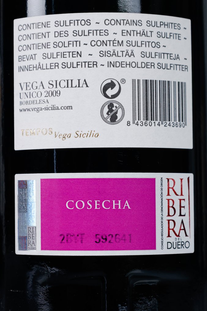 2009 Vega Sicilia, Único - 斗罗河岸 Gran Reserva - 1 Bottle (0.75L) #3.2