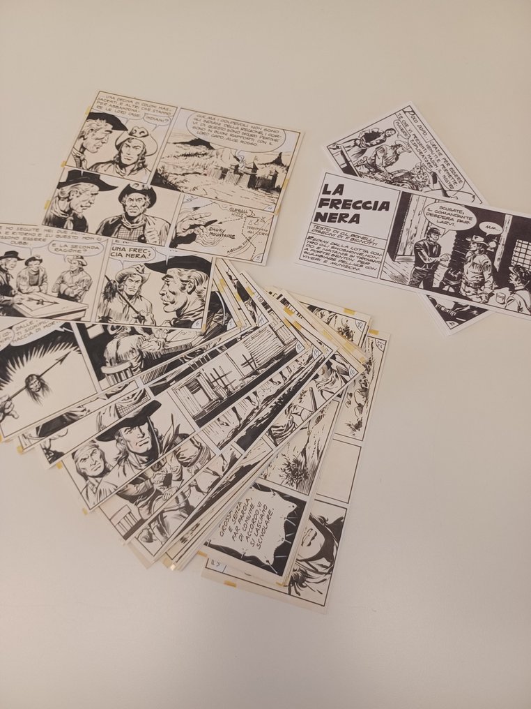 Bignotti, Franco - 25 Original page - Serie Falco - La Freccia nera - 1957 #1.0