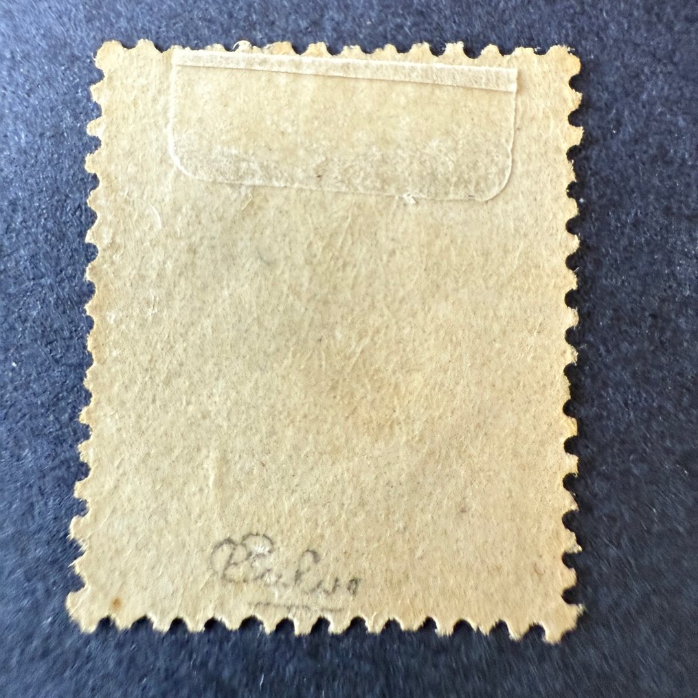 法國  - Yvert 30 "Napoléon lauré 30c" 背面带有新线条的平整底面 - TB签名 Calves #1.0