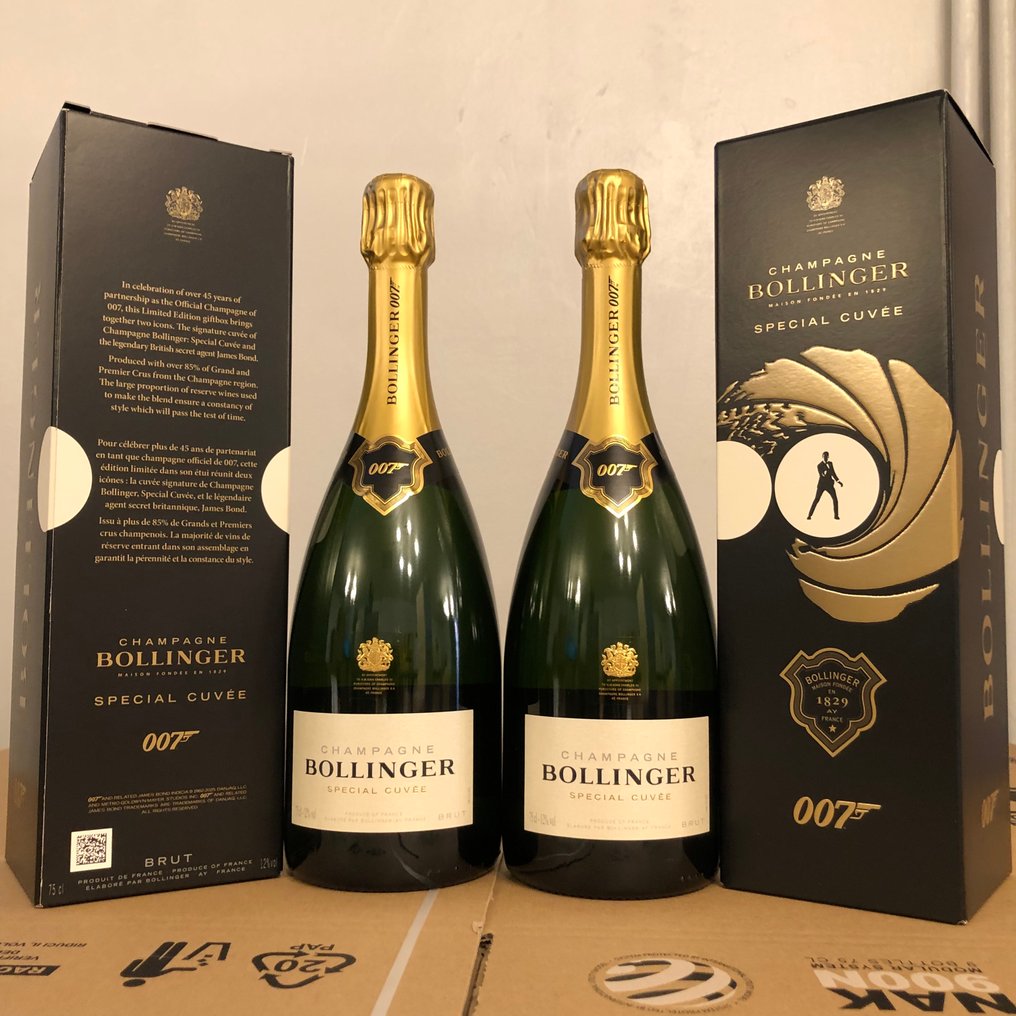 Bollinger, Special Cuvée 007 Limited Edition - 香槟地 Brut - 2 Bottles (0.75L) #1.0