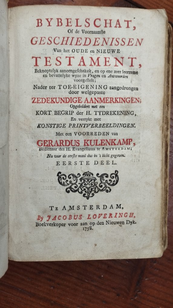 Bybelschat, de voornaamste geschiedenissen van het Oude en Nieuwe Testament - 1758 #2.1