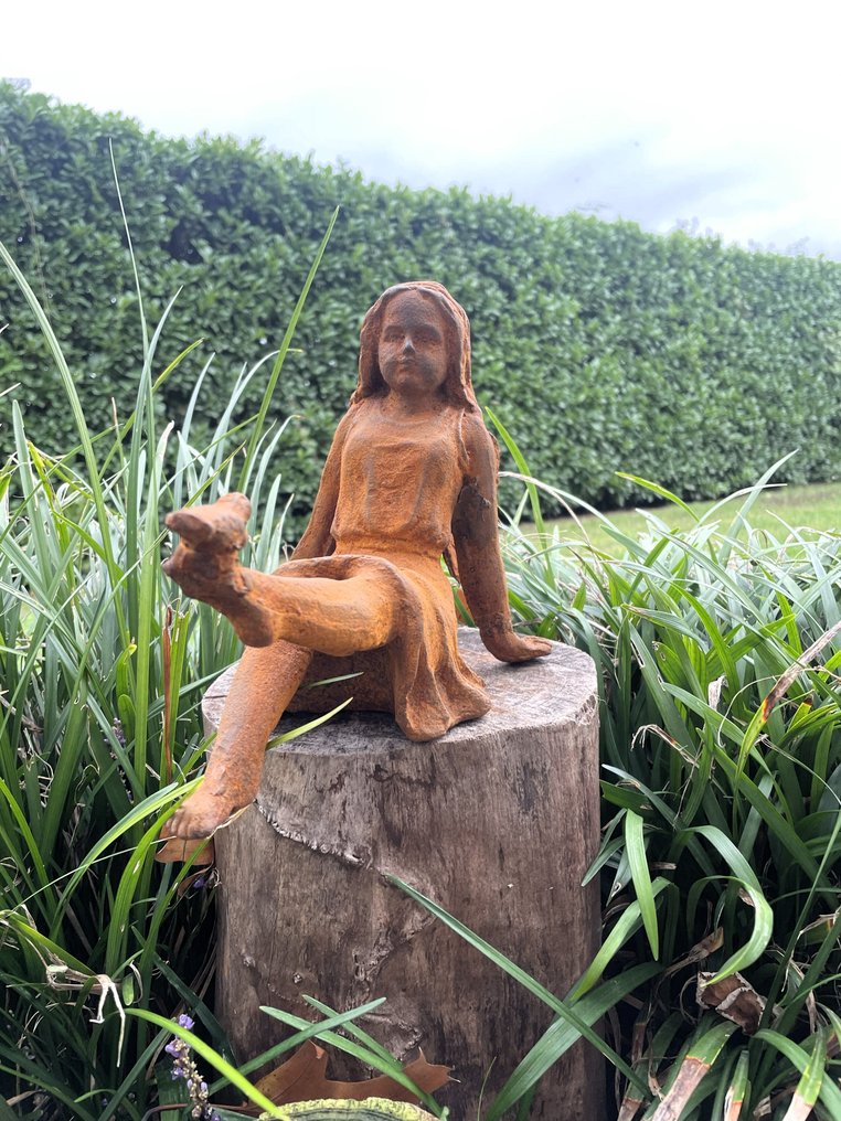 Skulptur, Gardenfairy - 19 cm - støpejern #3.2