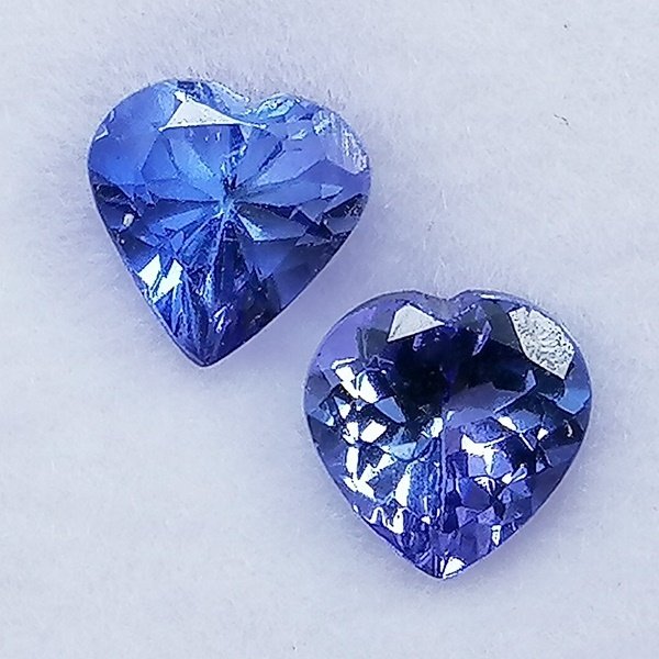 2 pcs Tansanit - 1.58 ct - Instituto Gemólogico Español (IGE) #1.0