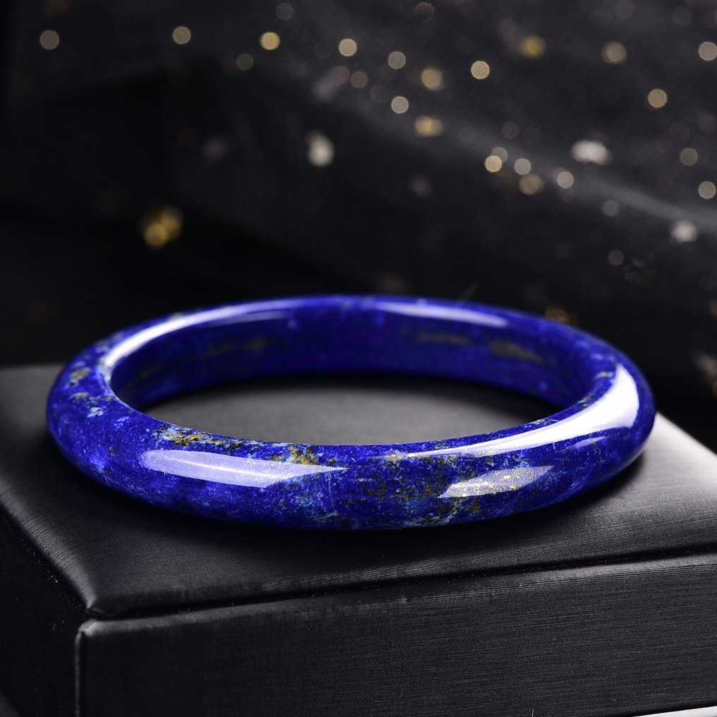 No Reserve - Large and Exclusive Natural Lapis Lazuli Bangle - A Radiance of Nature- 46.52 g #3.2