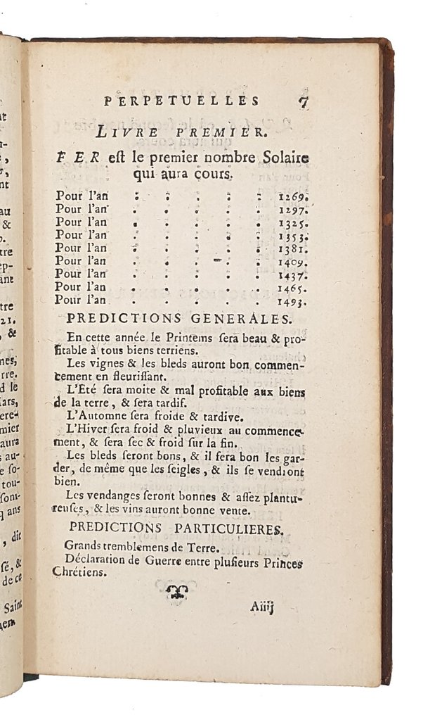 Thomas-Joseph Moult - Propheties perpetuelles très-curieuses et très-certaines. - 1741 #3.2