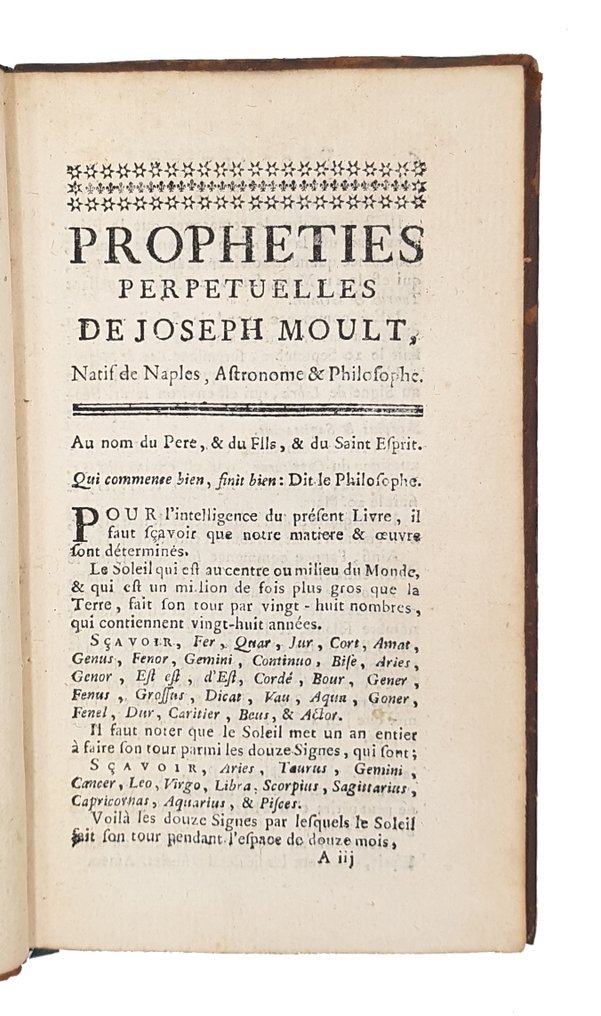 Thomas-Joseph Moult - Propheties perpetuelles très-curieuses et très-certaines. - 1741 #4.3
