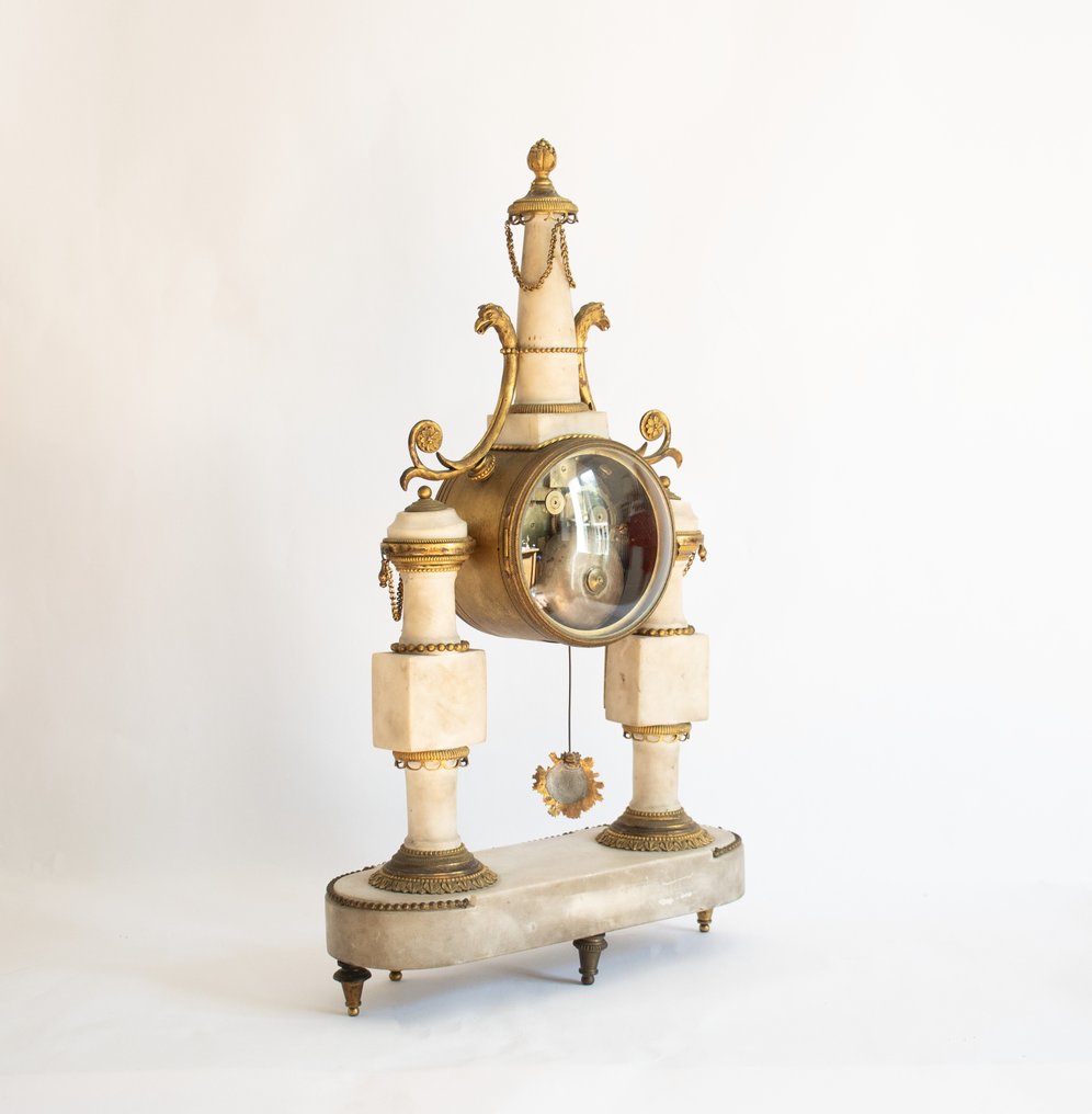 Portico clock Louis XVI - Gilt bronze - 1795 #3.2