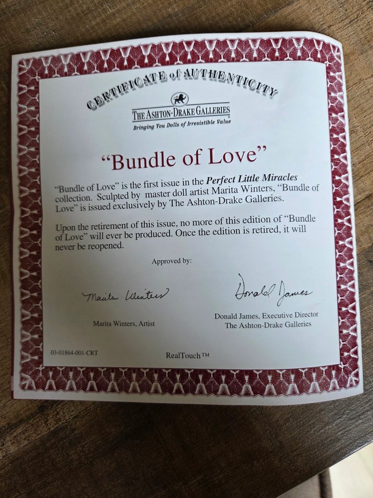 Ashton-Drake Galleries - Marita Winters  - 娃娃 Bundle of Love - 2000-2010 #3.2