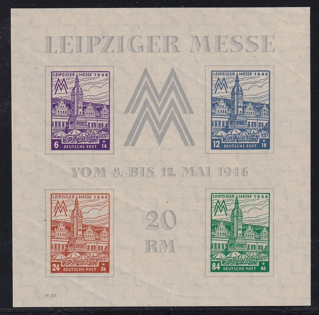 Occupation alliée - Allemagne (zone soviétique) 1946 - West Saxe. - Michel: 5X/Z #1.0