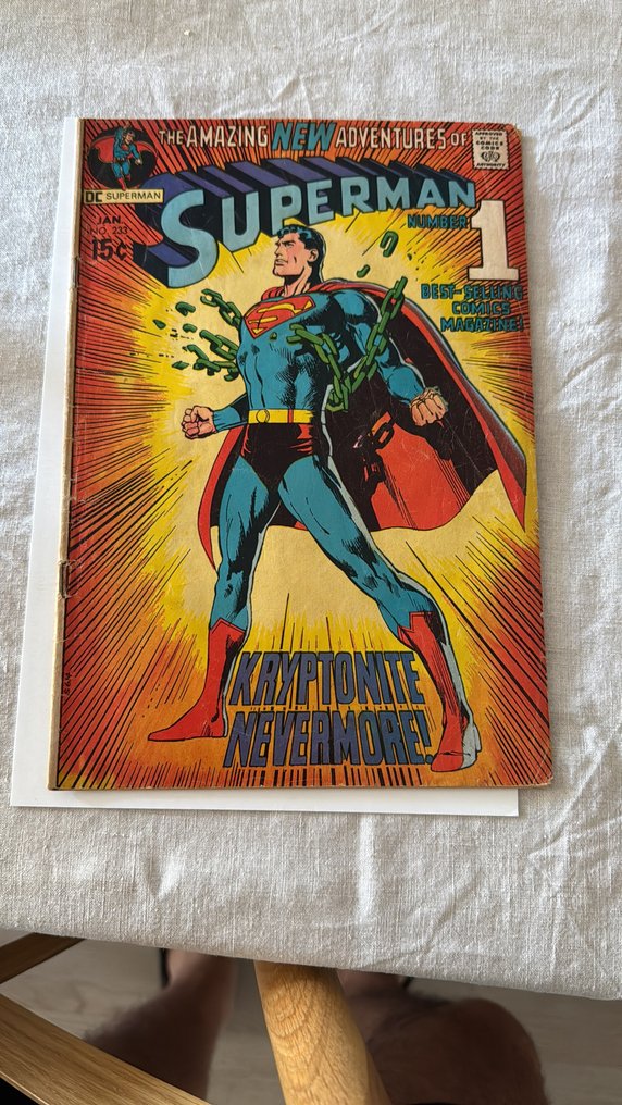 Superman #233 - Superman Breaks Loose - Iconic cover art by Neal Adams - 1 Comic - First edition - 1971 #1.0