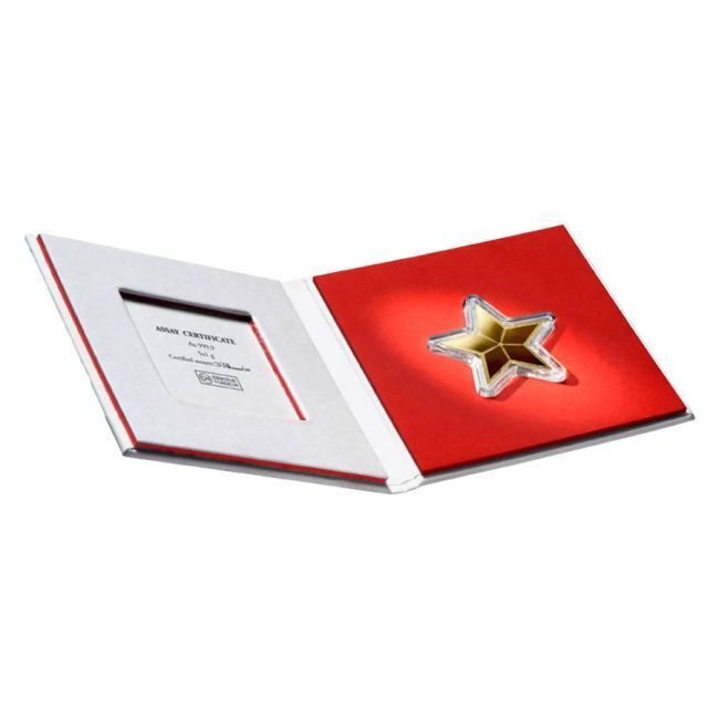 5克 - 金色 .999 - 5 x 1 Gram Gold Valcambi Star Combi Bar (In Assay) - 已封口& 包括證書 #1.0