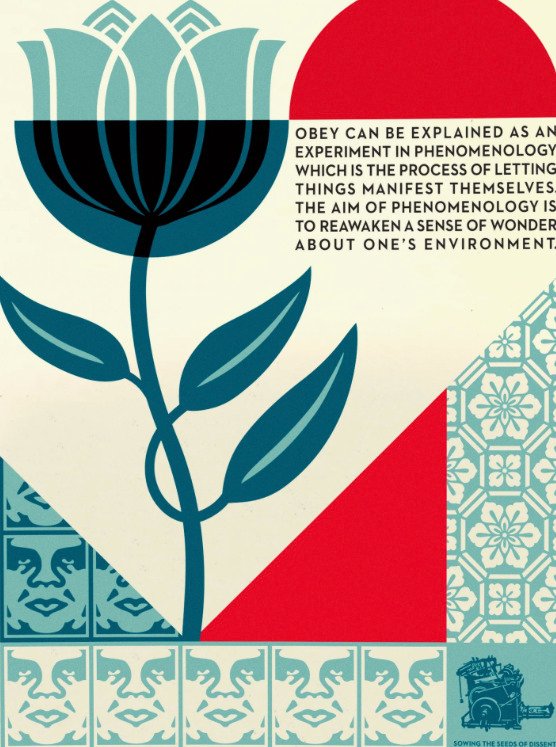 Shepard Fairey (OBEY) (1970) - Phenomenology In Bloom #1.0