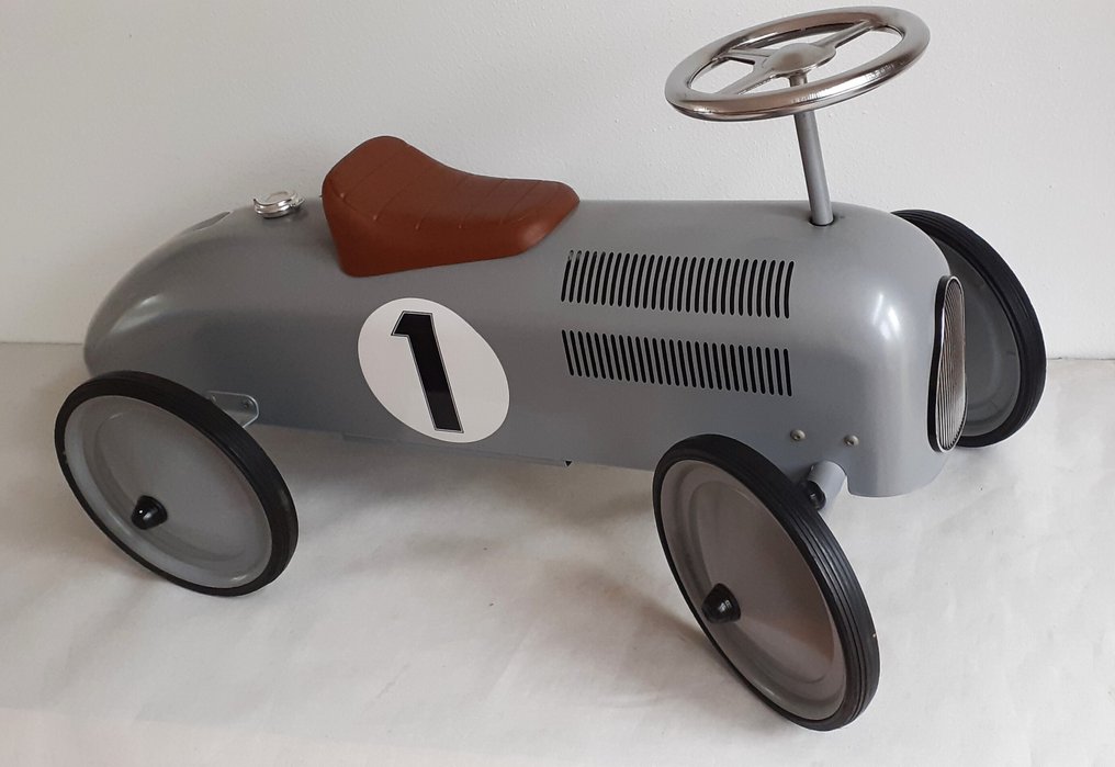 "Retro Roller" - Toy "Retro Roller" Ride On Racing Car, Nummer 1 kleur grijs #1.0