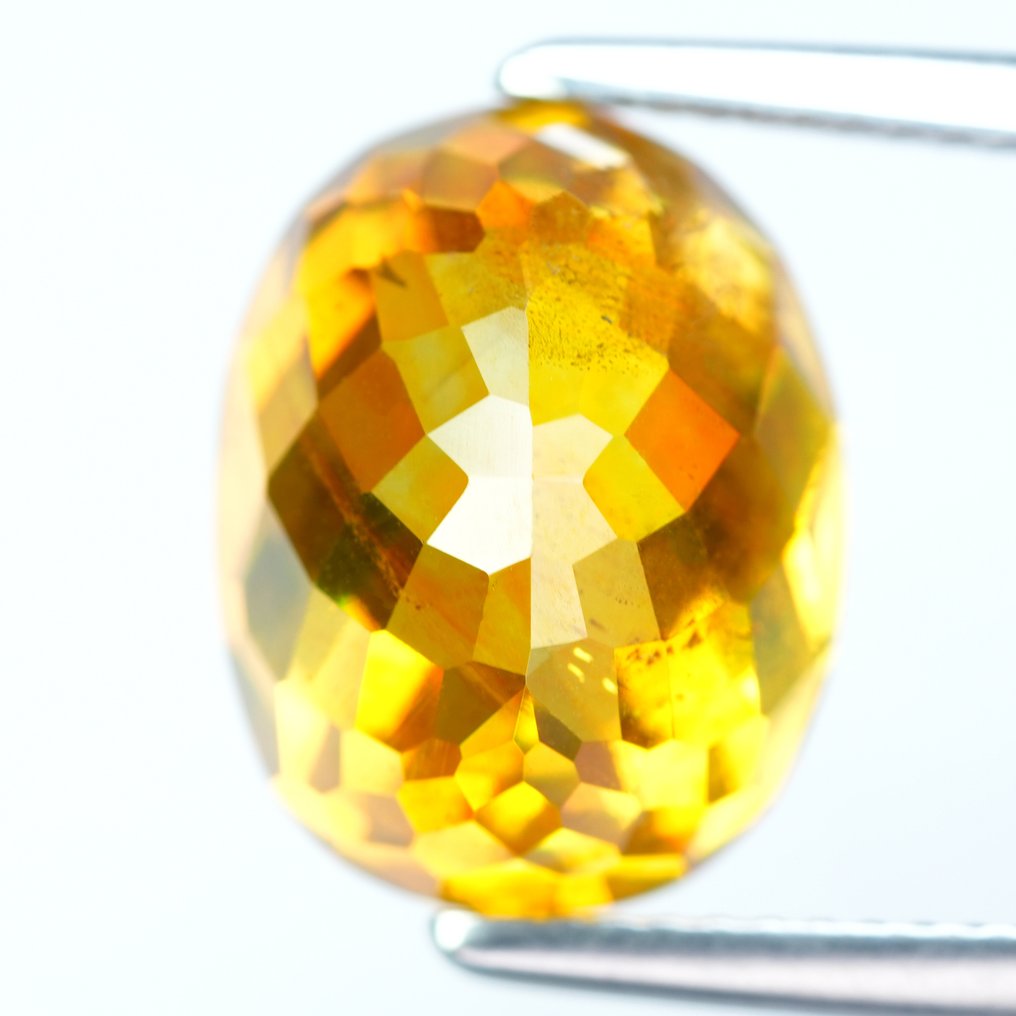 1 pcs  Orange, Gul Sphalerit  - 11.43 ct - International Colored Gemstone Association (ICA GemLab) - Naturligt Spanien Perle #1.0