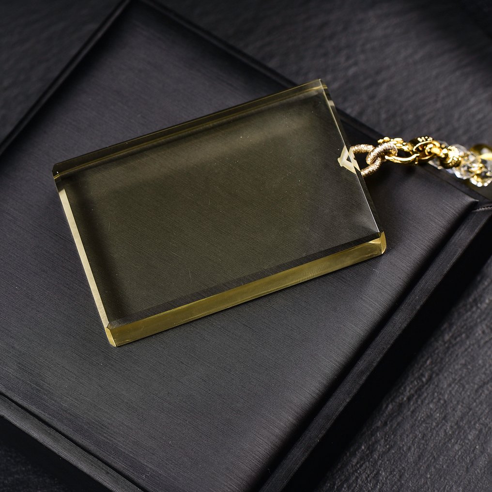 ALGT Certified - Huge and Masterful Natural Citrine Pendant - Unmatched clarity in its most natural form- 100.62 g #4.3