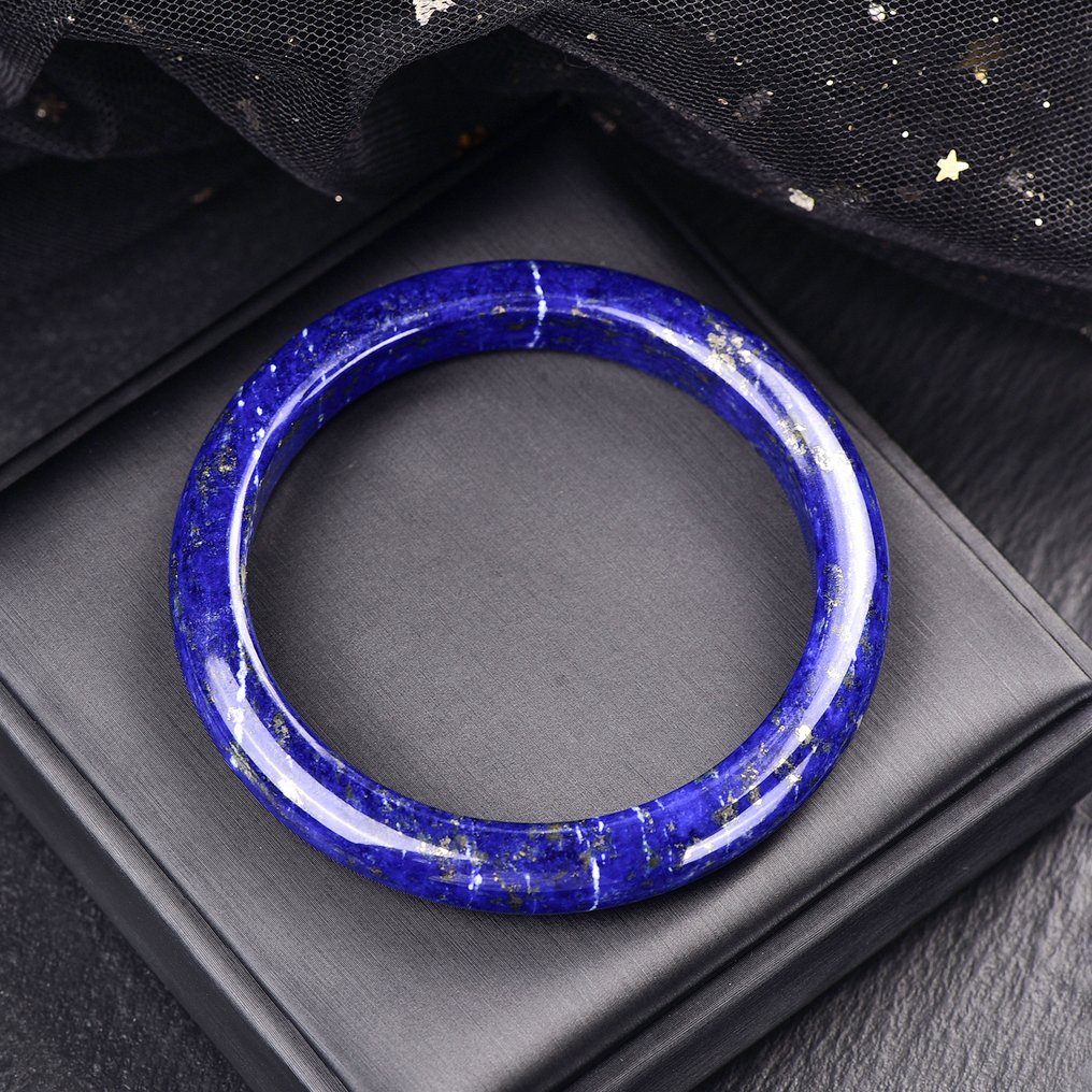 Χωρίς Αποθεματικό - Μεγάνο και Αποκλειστικό Μάτι Λαπίς Λαζούλι φυσικό βραχιόλι. Ένα κόσμημα των γεωλογικών θαυμάτων.- 45.11 g #3.2