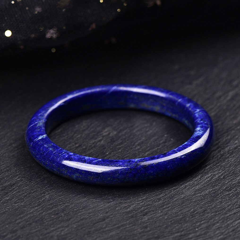 Αποκλειστικό Φαρδύς Βραχιόλι από Φυσικό Λάπις Λαζούλι - Χωρίς Επιφύλαξη Λάμψη της φύσης- 40.86 g - (35) #2.1