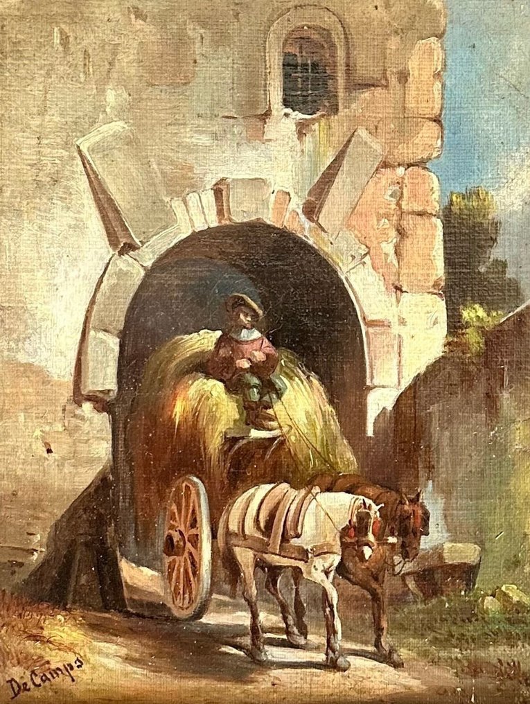 Alexandre Gabriel De Camps (1803-1866) - Uscita dal castello #1.0