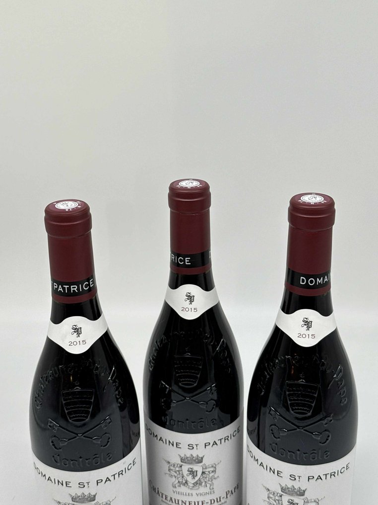 2015 Domaine Saint Patrice Vieilles Vignes - Châteauneuf-du-Pape - 3 Pullo (0.75L) #3.2