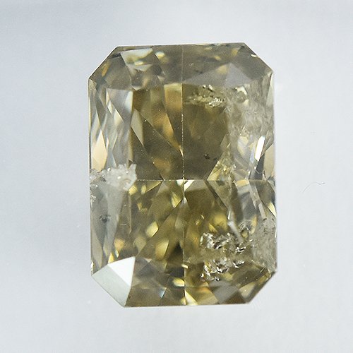 1 pcs 钻石  (天然色彩的)  - 1.01 ct - 矩形 - Fancy light 稍帶棕色的 黄色 - I1 内含一级 - 国际宝石研究院（IGI） #1.0
