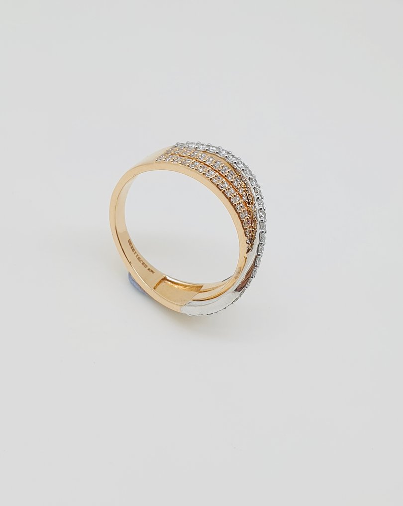 戒指 - 18K包金 黄金 - 0.47ct. tw. 钻石 (天然) #3.2