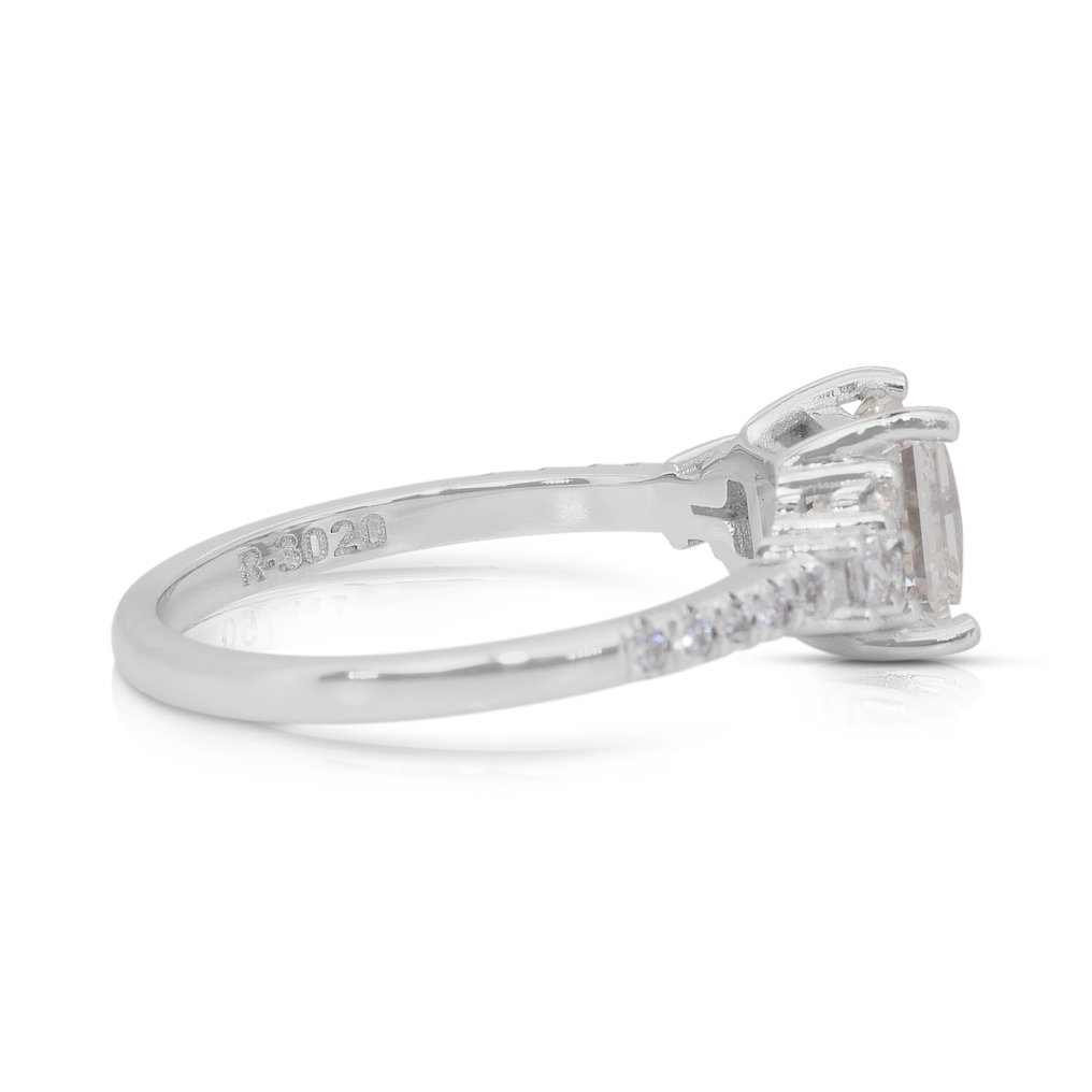Ring - 18 karaat Witgoud -  1.56ct. tw. Diamant (Natuurlijk) - Diamant #3.2