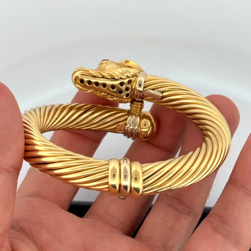 Handmade - Bracelet - Giraffa - 68.9 g - 18 carats Or jaune, Or blanc #3.2