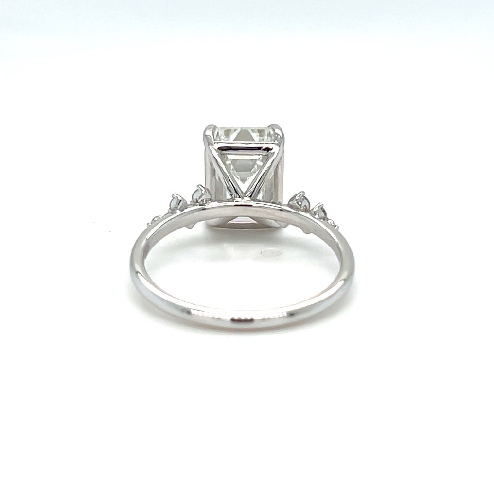 Zonder minimumprijs - Ring - 14 karaat Witgoud - 3.30ct. tw. Diamant (Lab-grown) - Diamant #4.3