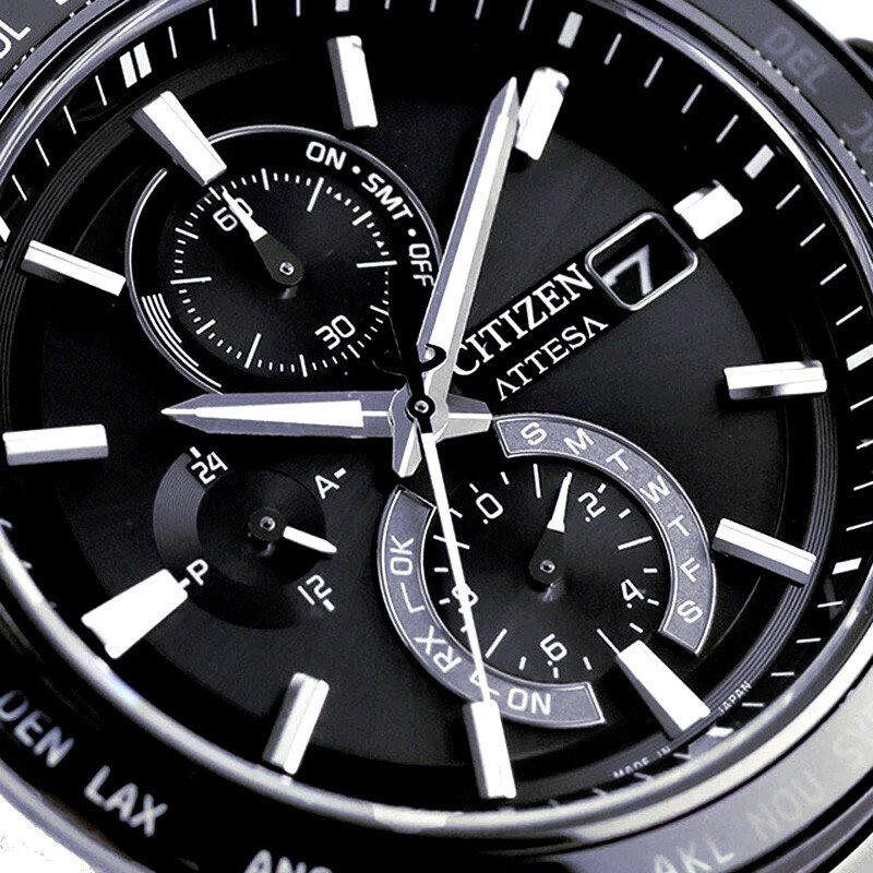 Citizen - Attesa Stratosphere Sapphire Bezel - Titanio - Solar Atomic Radio JAPAN - Mænd - 2025 #1.0
