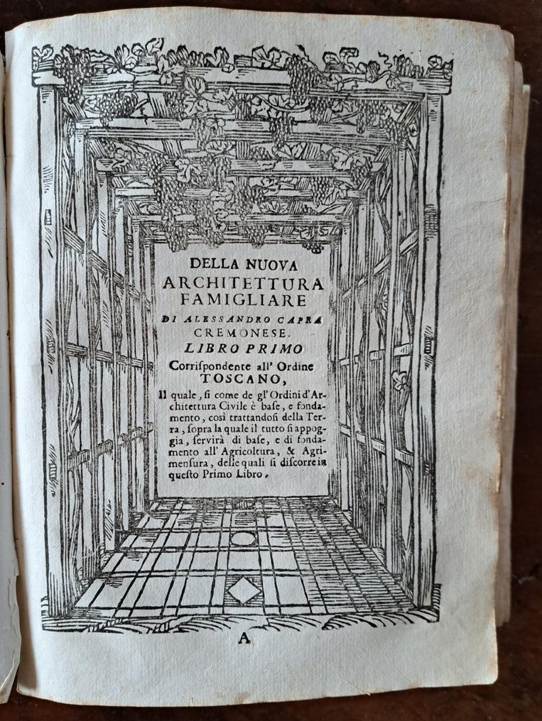 Alessandro CAPRA- Fine Architectural book - NUOVA ARCHITETTURA CIVILE E MILITARE- Fully illustrated - 1717 #1.0