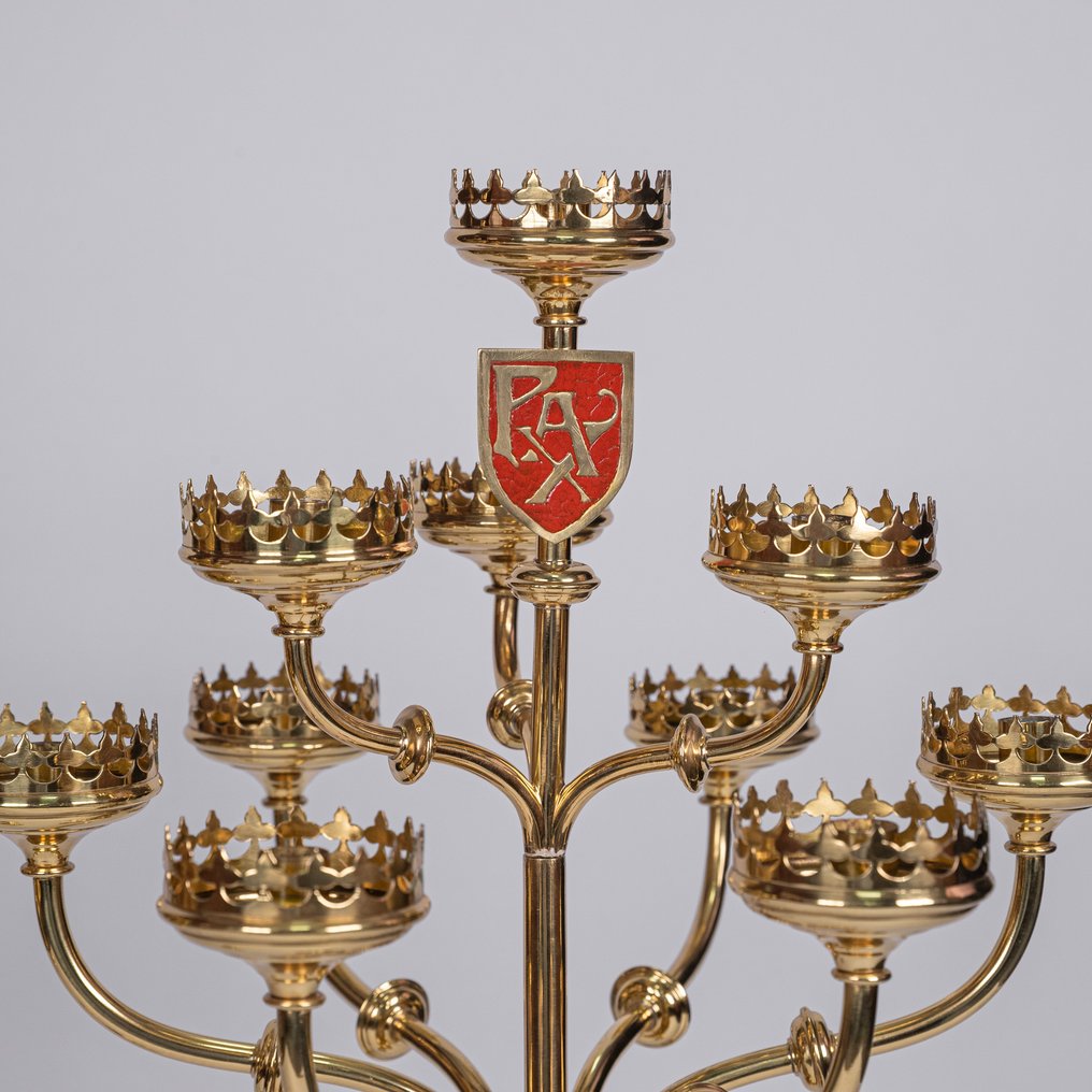 Κανδήλες με 10 βραχίονες. - Ορείχαλκος - 1850-1900 #1.0