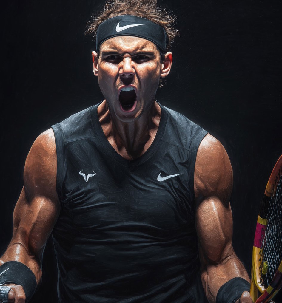 Canvas Fit - Alberto Ricardo - Rafael Nadal – Corazón indomable #4.3