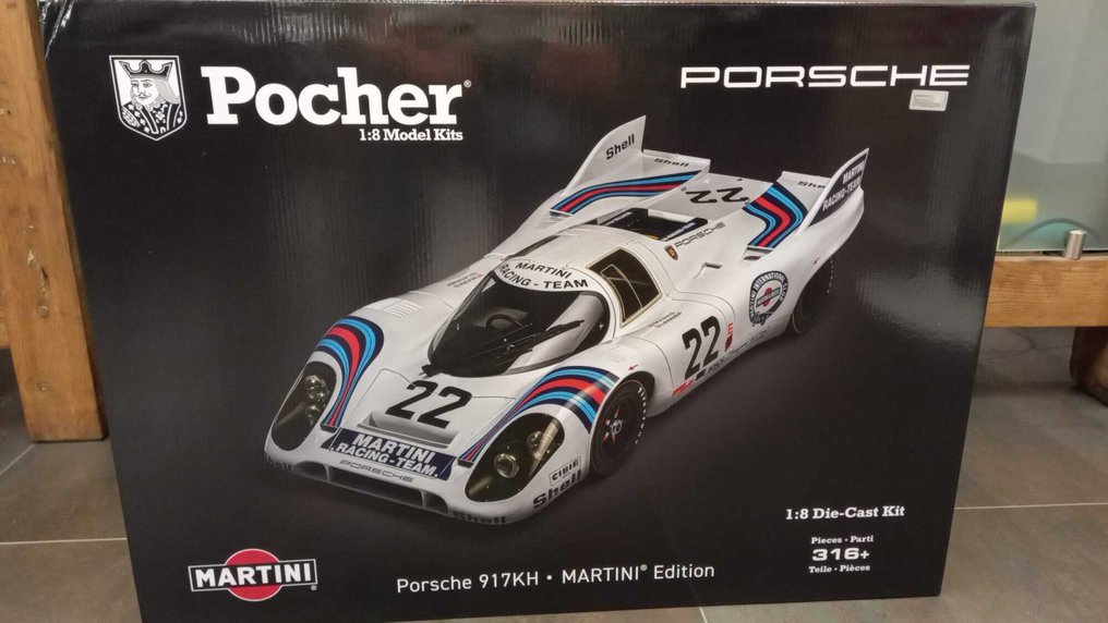 Pocher 1:8 - Modellbil - Pocher Porsche 917KH Martini #1.0